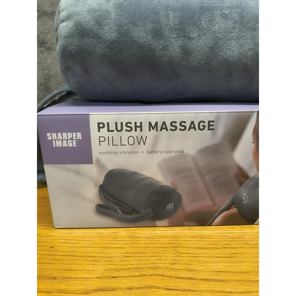 Sharper Image Battery Operated Plush Massage‎ Pillow